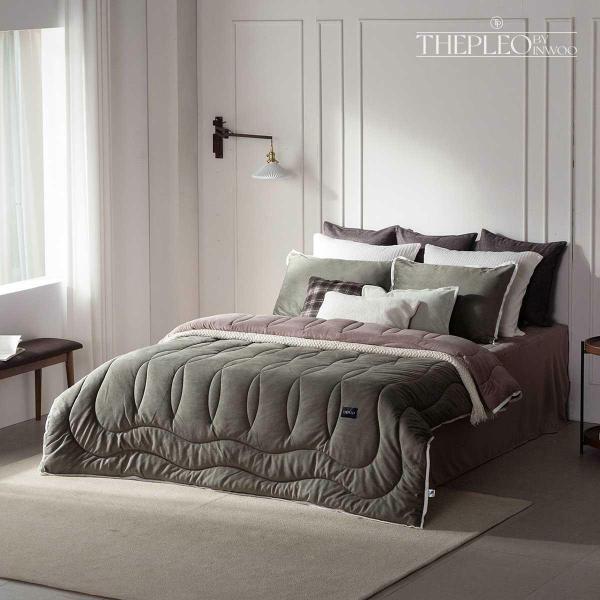 더플레오 베이즌 차렵 이불 3종 세트 (Q)