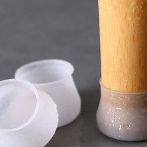 논슬립 의자 발커버 미끄럼방지 양말 소음방지 커버 발캡 원형 반투명 긁힘 방지 패드