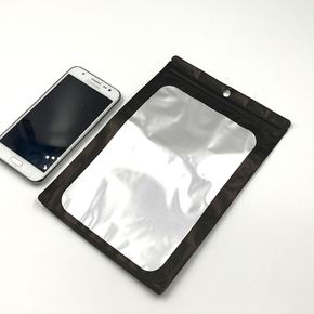 걸이형 지퍼백 블랙 (16cmX24cm)