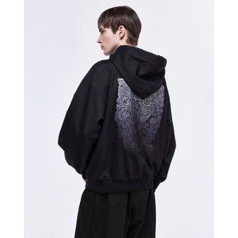 송지오 [파주점] 아트워크 엠브로이드 후드 스웨셔츠 SG5TS911BK