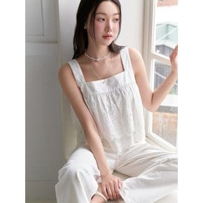 Trimming lace blouse (white)