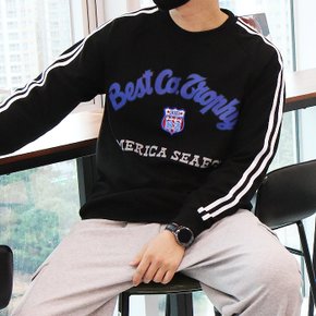 WSM 남자 빅사이즈 비스트 팔 라인 포인트 맨투맨