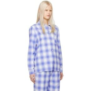 블루 체크 파자마 셔츠 SWT-LIBLPL Light Blue Plaid