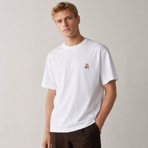 FW24 남성 스피디 폭스패치 티셔츠 MM00125KJ0008 P100