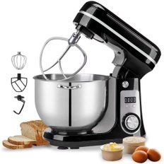 6L stand mixer 스탠드 믹서 대용량 그릇 7단계 변속 15분 타이머 기능 저소음 업무용 스탠드