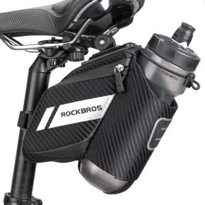 영국 락브로스 자전거안장 ROCKBROS Bike Saddle Bag with Water Bottle Pocket Waterproof Stor