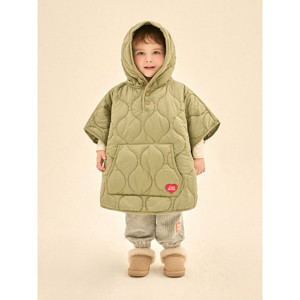 텐더하트베어 후드퀼팅점퍼 패딩케이프