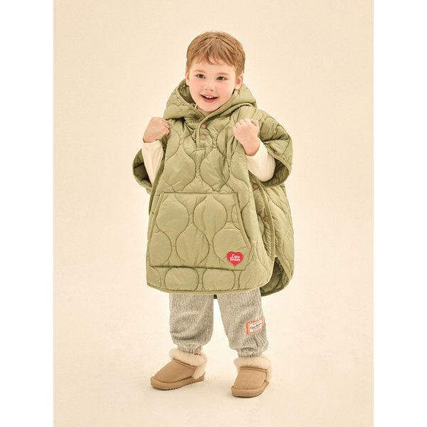 텐더하트베어 후드퀼팅점퍼 패딩케이프