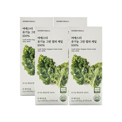 에스더포뮬러 여에스더 유기농 그린 컬리 케일 100% 2g x 14포 x 4박스(1)