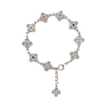 스쿠도 SBN. 0923 blossom shell  multi stone bracelet [bold](600008)