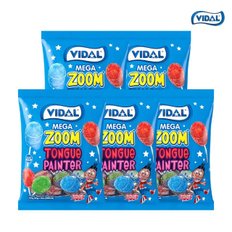 VIDAL 비달 메가줌 페인터캔디 100g 20g x 5개입 글루텐프리 막대사탕 x 5봉세트