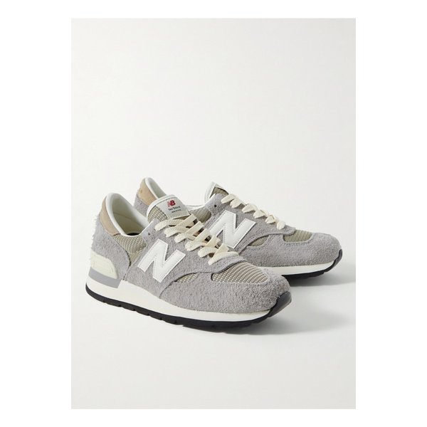 M990v1 Suede and Mesh Sneakers 그레이 24772899113182628