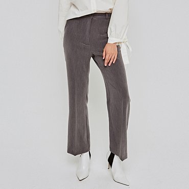 딘스 HIGH-WAIST BOOTCUT SLACKS_GRAY