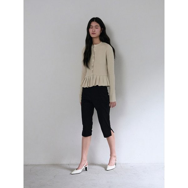 리엘 포인티드토 슬링백힐 - 크림 블랑