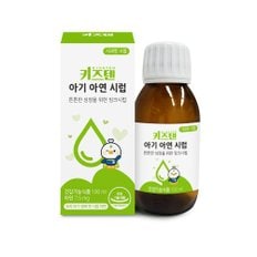 (+쇼핑백 증정)키즈텐 아기 아연 징크시럽 사과맛 100ml x 4박스