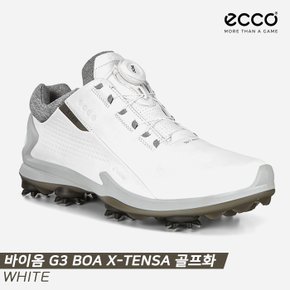 [에코정품]2022 에코 바이옴 G3 보아 X-TENSA 골프화 [131834-01007][화이트][남성용]