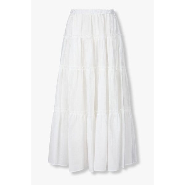 [리오더] 티어드 셔링 볼륨 스커트 9105332121102