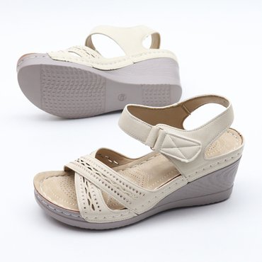 원더슈즈 웬디크로스 말랑굽 웨지 샌들 5CM K-433