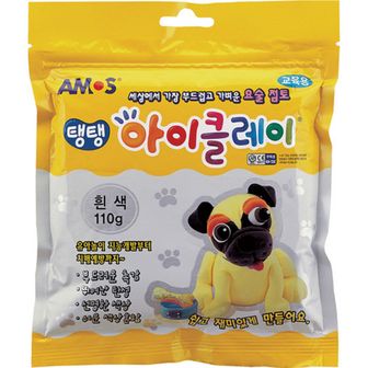  탱탱 아이클레이 파우치 흰색(110g)