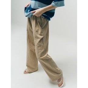 Washed vacation linen pants_beige