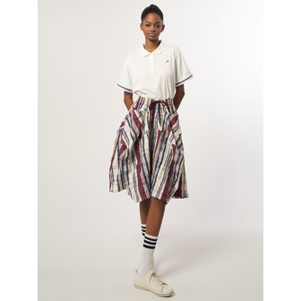 애스플래폼 AW61PT07_크링클 체크 테크플레어 팬츠_네이비