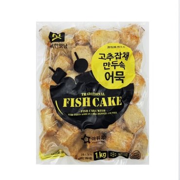 아워홈 [푸른들마켓][아워홈] 고추잡채 만두어묵 1kg(냉동)