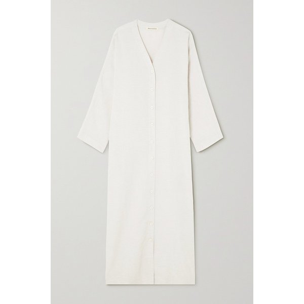 부게사 암나 우븐 미디 드레스 크림 1647597295505548