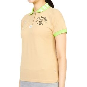 [골프] 올 스타 HCW 3A AP01 BEIGE 여자 카라 반팔티셔츠