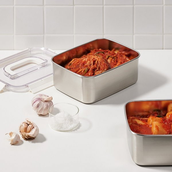 보관이 편리한 스텐 모듈러 밀폐용기 3.3L 화이트 J70N902109300