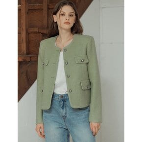 Leanna Tweed Jacket [Green]