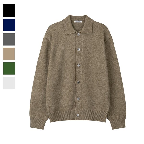 남자 카일 소프트 모달 카라넥 니트 가디건 AS-CAA-Q027-오트밀