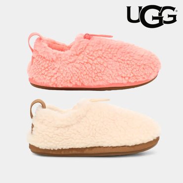 UGG 어그 키즈 플러쉬 양털 슬리퍼 2컬러 GS 슬립온 겨울 신발