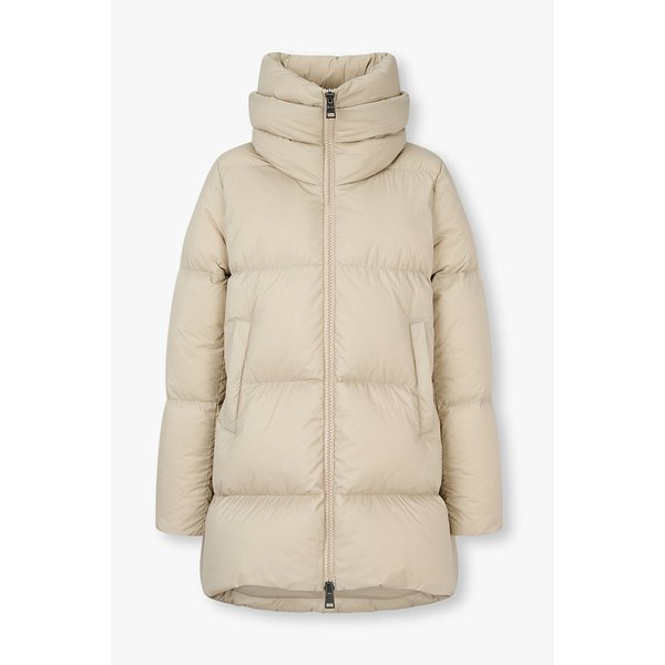 여성 하이넥 나일론 다운 패딩 코트 4625302517000