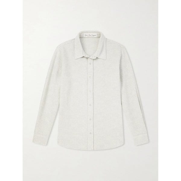 갓 트루 캐시미어 펄레센트 옴브레 체크 캐시미어 셔츠 46376663163034087