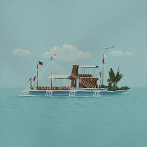(무료배송 EVENT) 황다연, Sail_2, 45.5x45.5cm, Acrylic Gouache on Canvas, 2022(원화)