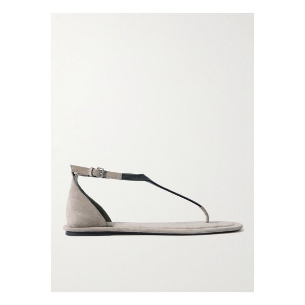 브루넬로쿠치넬리 비즈 장식 스웨이드 샌들 토프 1647597353839584