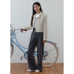 [부산점] 텍스쳐 블록 레터링 티셔츠 (ITP2WTS110)