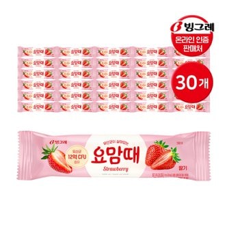 빙그레 요맘때 딸기 바 아이스크림 30개