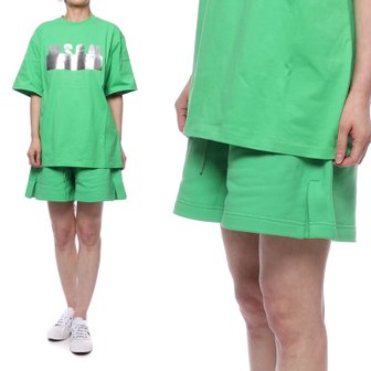 MSGM 21SS 여성 마이크로 로고 반바지 3041MDB602172993621S 3041MDB6021729936