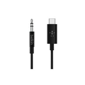 Belkin 변환 케이블 USB-C to 3.5mm RockStar 블랙 F7U079BT03-BLK-A