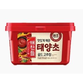 CJ제일제당 해찬들 우리쌀로 만든 태양초 골드 매운 고추장 3kg