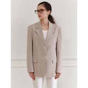 Sorona stitched blazer (Netural beige)