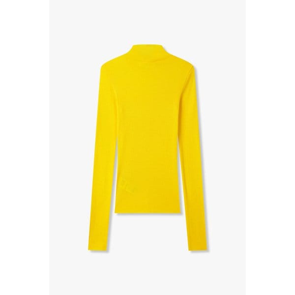 리브드 하이넥 롱 슬리브 탑 EN15110012000