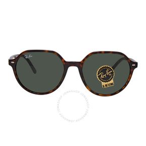 4437640 Ray-Ban Thalia Green Round Uni Sunglasses