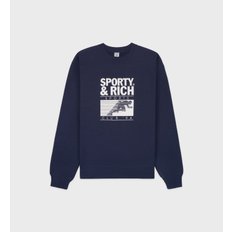 공식 온라인 Motion Club Crewneck 모션 클럽 남녀공용 맨투맨 SRB2MT305NV