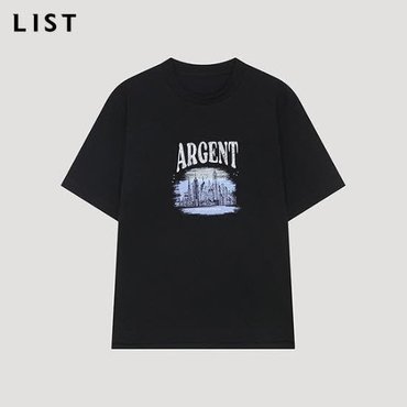 리스트 코튼 일러스트 반팔 티셔츠