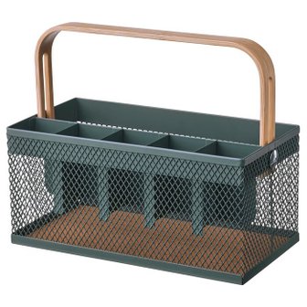 이케아 VIMPELFISK 빔펠피스크 수저꽂이/식기도구트레이/조리도구정리대/손잡이수납함/철망바구