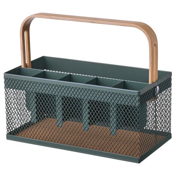 VIMPELFISK 빔펠피스크 수저꽂이/식기도구트레이/조리도구정리대/손잡이수납함/철망바구