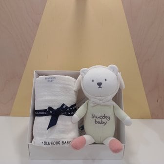 블루독베이비 CR)비숑뱀부담요,삑삑이 선물세트(45970-ABB-01+44W70-BHB-01)