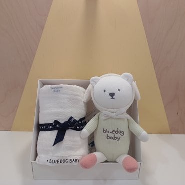 블루독베이비 CR)비숑뱀부담요,삑삑이 선물세트(45970-ABB-01+44W70-BHB-01)